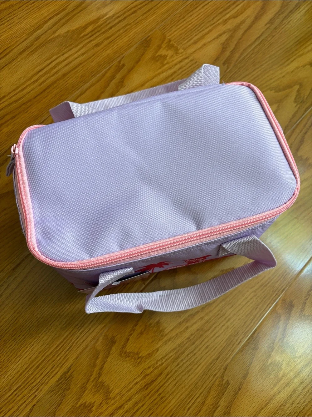 Trader Joe's Pink & Purple Insulated Mini Bag & Mini Canvas Tote